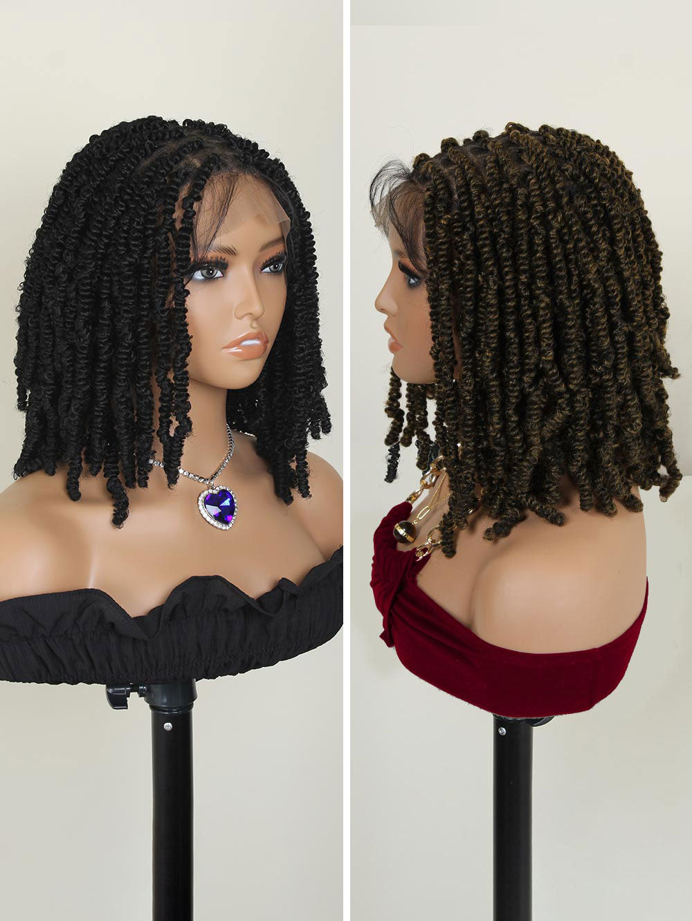 12" Spring Twist Wig Full Lace Passion Twist Knotless Wig