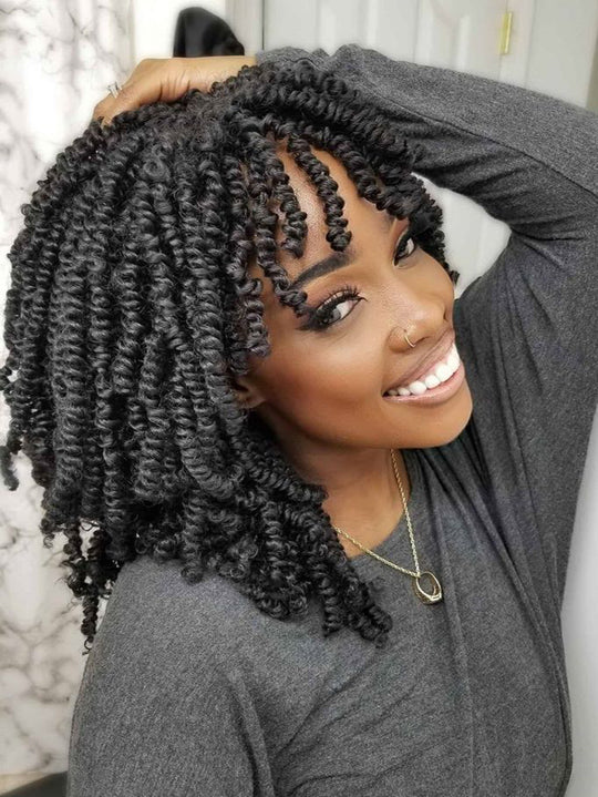 Celebrity lace front spring high quality twist wig