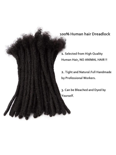 0.6 cm Human Hair Dreadlock Extensions