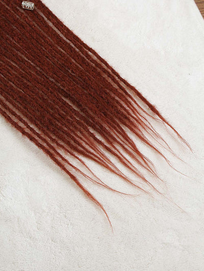 36" Darker Red Synthetic Dreadlock Extensions Thin 0.6cm 20pcs